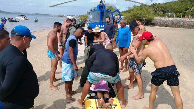 O soldado foi socorrido pela equipe do Graer. Foto Reprodução / Madre Sem Media