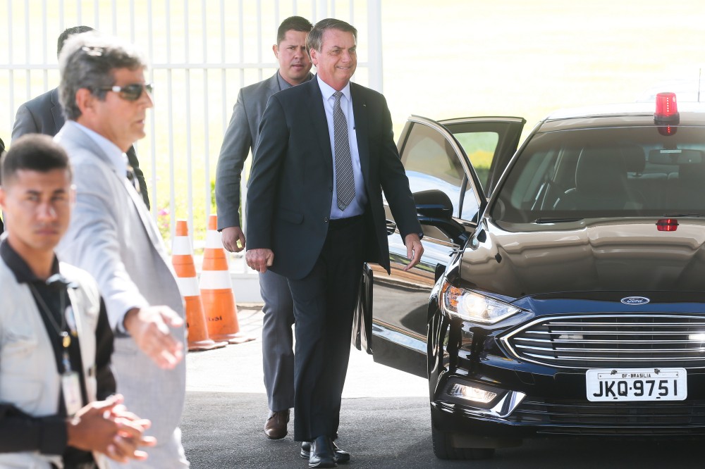 O Presidente Jair Bolsonaro no Palácio da Alvorada. Foto- Antonio Cruz / Agência Brasil.