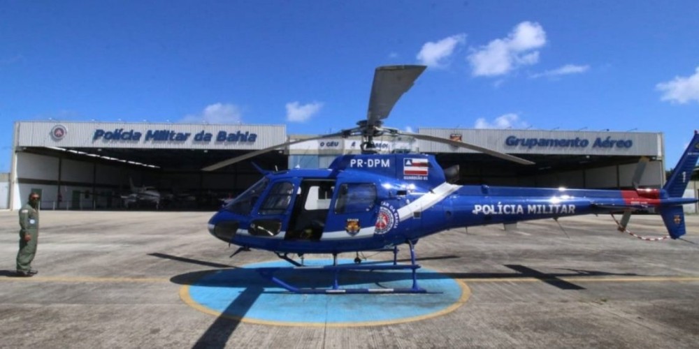 Grupamento Aéreo da PM-BA abrigará as vacinas para distribuição na Bahia. Imagem: Alberto-Maraux/SSP-BA.