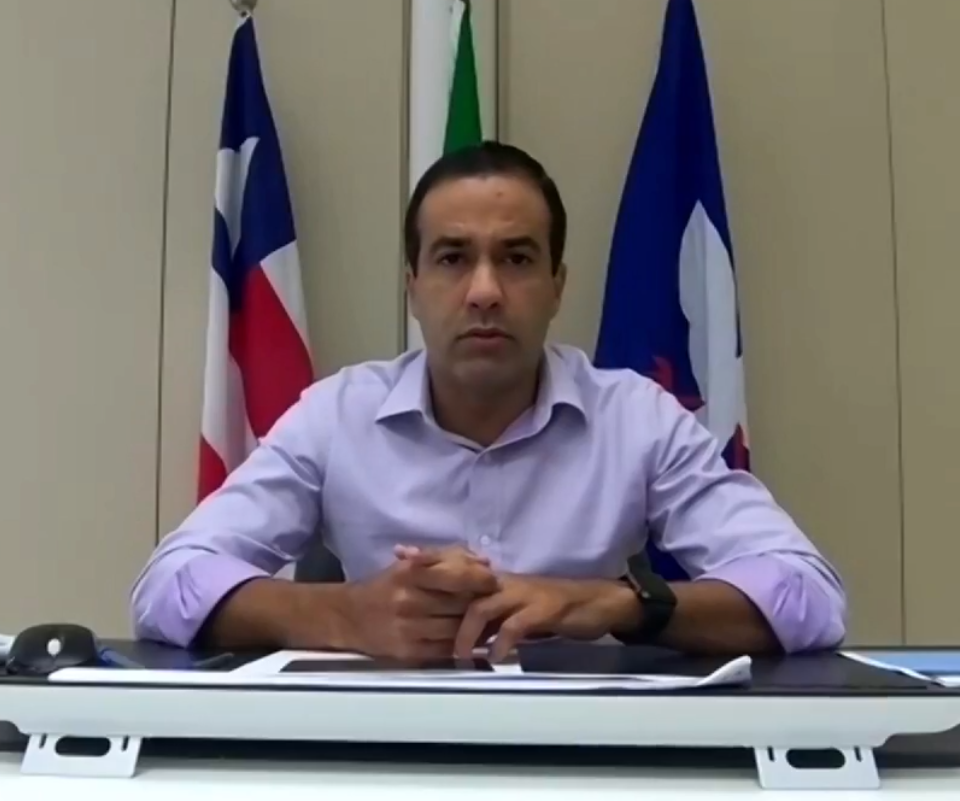 O prefeito Bruno Reis (DEM) prorrogou o benefício emergencial, de R$ 270 por mês, até março. E cobra o governo de Jair Bolsonaro para fazer o mesmo. Imagem - Rede Social.