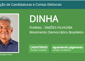 Simões Filho: Dinha é o primeiro candidato com registro liberado pelo TRE, veja documentos