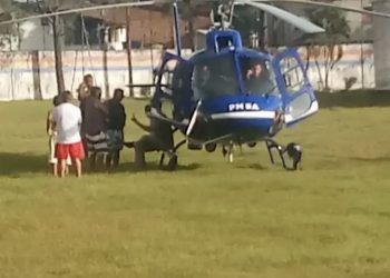 Urgente: em estado grave vitima de acidente em SFC é transferida pelo Graer para o HGE