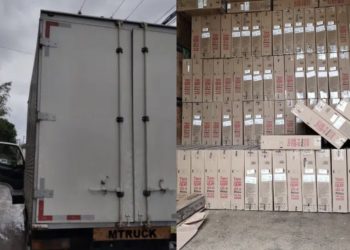 Bandidos fazem motorista refém e tentam roubar carga de TVs avaliada em R$ 300 mil em Simões Filho