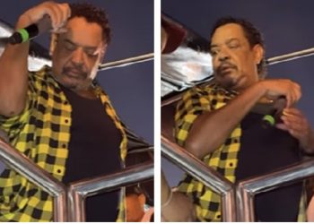 Compadre Washington passa mal em cima de trio em São Sebastião do Passé e é levado para hospital