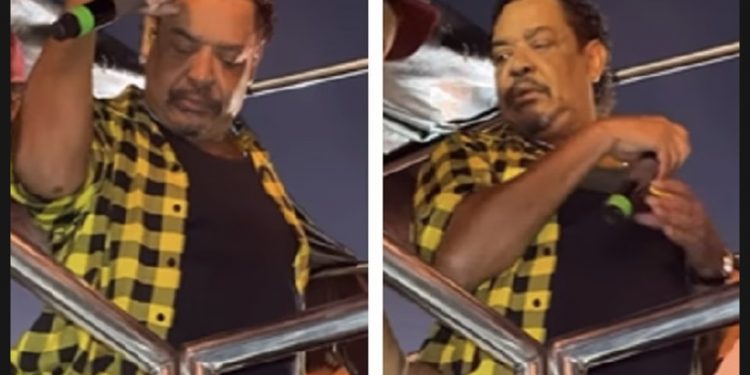 Compadre Washington passa mal em cima de trio em São Sebastião do Passé e é levado para hospital