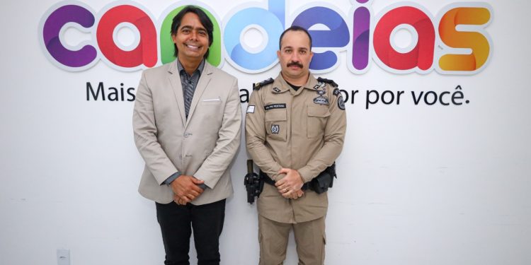 Candeias: Prefeito se reúne com o novo comandante da 10ª CIPM