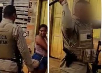 Valença: PMs confrontam mulher e disparam spray de pimenta durante abordagem; mulher teria desacatos policiais 
