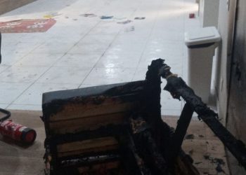 Criminosos tentam furtar e colocam fogo em unidade do Caps após serem trancados por segurança