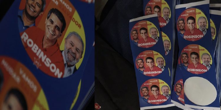 Salvador: Indicado pelo PT a prefeitura, Robinson Almeida já tem material de pré-campanha pronto; confira