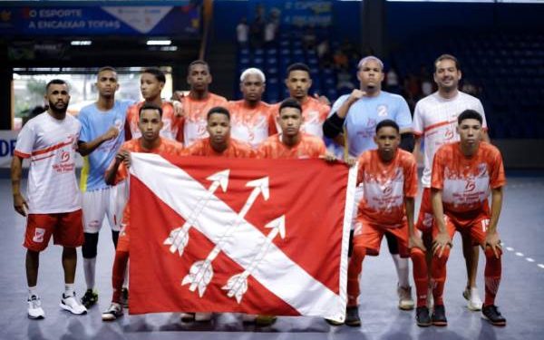 Time de de São Sebastião do Passé representa a Bahia em campeonato de futsal no Paraná