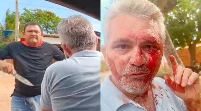 Vereador do PT tenta esfaquear jornalista que apurava denúncia de irregularidades em uma obra de calçamento