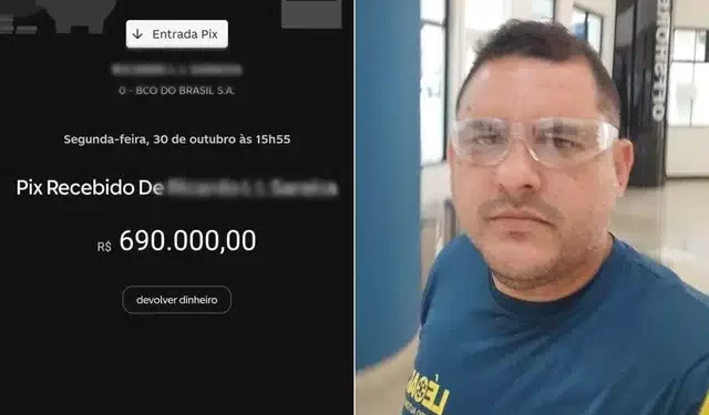 Empresário recebe PIX de R$ 690 mil por engano e devolve dinheiro: ‘Não pensei duas vezes’