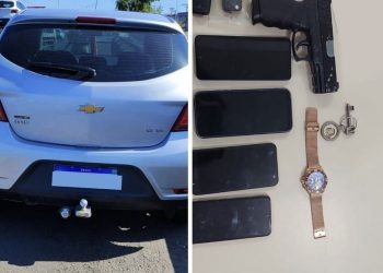 “Polícia Recupera Veículo Roubado em Candeias e Detém Suspeitos com Simulacro e Itens Diversos”