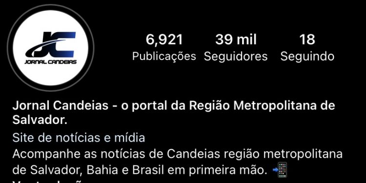 “Jornal Candeias Conquista Mais de 39 Mil Seguidores no Instagram e Impressiona nas Redes Sociais”