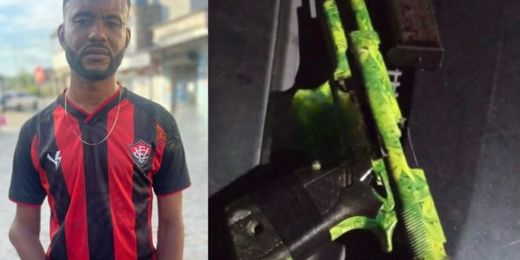 VULGO ‘NAS LOMBRAS’: PETO de Candeias prende homem com pistola 9mm