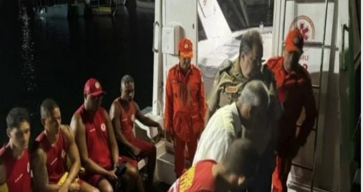 Duas pessoas seguem desaparecidas após naufrágio em Madre de Deus