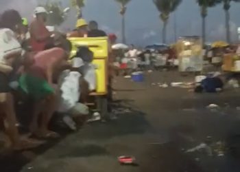 URGENTE: soldado da PM é baleado durante desfile do bloco “Toma Sopa” em Madre de Deus