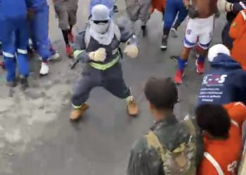 VÍDEO: Homens são flagrados trocando socos e pontapés em São Francisco do Conde 