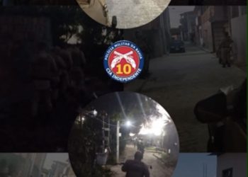 POLÍCIA  NO TERRENO: PM fecha o cerco no Caípe após traficantes exibirem armas de fogo 