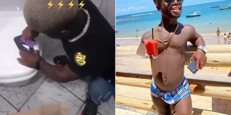 ELE FALOU! Dumzinho se irrita após vídeo dele em banheiro com “pó branco” viralizar na internet