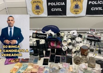  Líder do tráfico e pré-candidato a vereador, “DJ Binga” é preso durante operação em Serrinha