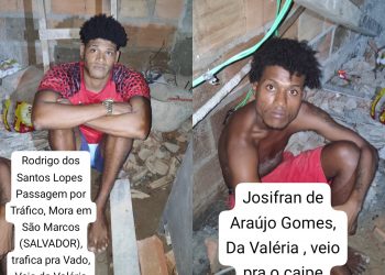 EXCLUSIVO: dupla da Katiara presa em São Francisco do Conde facção preparava chacina em Madre de Deus.”