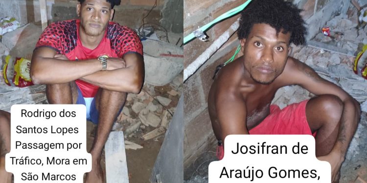 EXCLUSIVO: dupla da Katiara presa em São Francisco do Conde facção preparava chacina em Madre de Deus.”