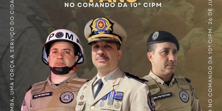 Major Pestana Comandante da 10ª CIPM Completa 1 Ano no Comando
