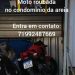 TÁ DE MAIS: Mais uma moto é furtada em Candeias este é o décimo veículo furtado em quinze dias na cidade.