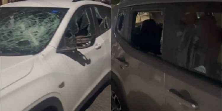 Flagrados em bar, jogadores do Vitória são agredidos e carros são danificados na ação