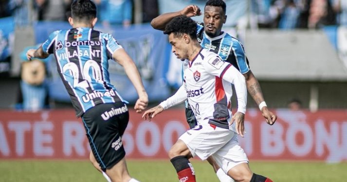 Vitória perde para o Grêmio e pode voltar para o Z4 nesta rodada