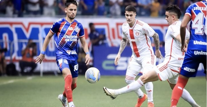 Bahia cede empate para o Inter e chega ao quarto jogo sem triunfo no Brasileiro
