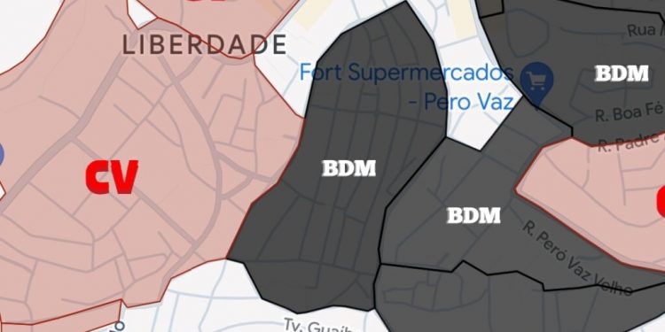 Mapa do Google mudou ! Agora tem território das facções criminosas na Bahia