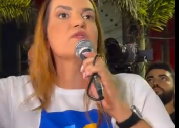Sheila Lemos promete dar ‘uma surra’ nos adversários e se eleger “no 1° turno” ao afirmar estar elegível