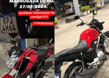 Duas motos são furtadas em Candeias nesta sexta-feira (27)