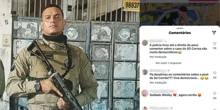 PRISÃO DE CORRÊA: Polícia Militar desativa comentários das redes sociais após críticas