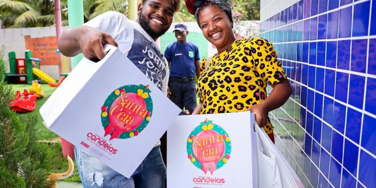 Cesta Natalina beneficia mais de 21 mil famílias candeenses e moradores comemoram: “Minha Ceia Está Garantida”