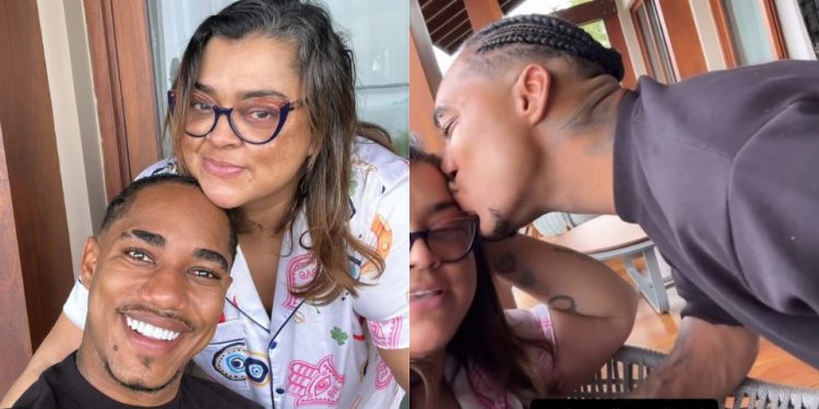 Preta Gil recebe visita de O Kannalha: ‘Veio me dar um beijo’