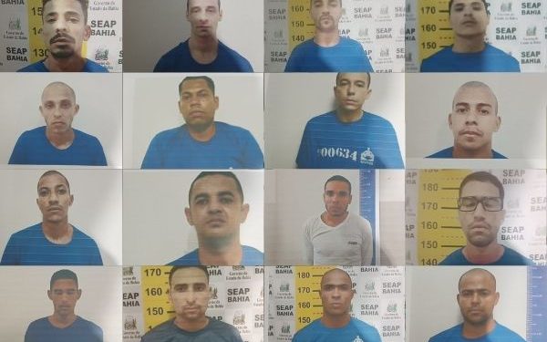 Identificados os 16 criminosos que fugiram do Conjunto Penal de Eunápolis; veja quem são