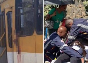 Mulher perde o braço ao tirar selfie em ônibus na avenida San Martin, em Salvador