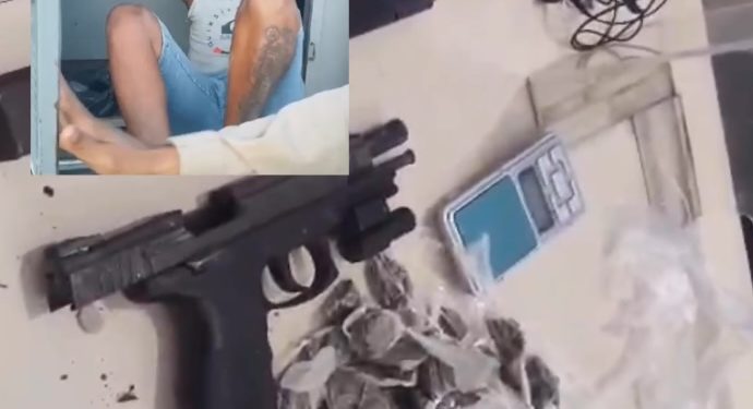 VULGO COCO: Homem é preso com pistola 9mm e carregador alongado em Candeias 