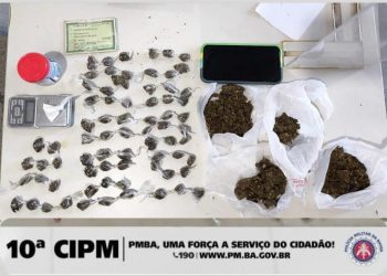 Homem é preso com drogas e balança de precisão durante abordagem policial em São Sebastião do Passé