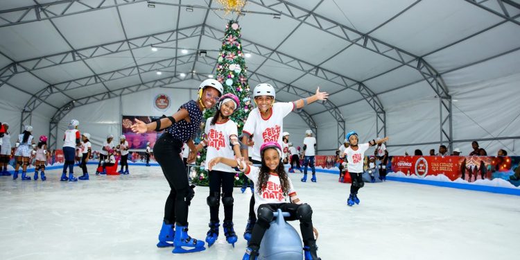 Candeias: Pista de patinação no gelo atrai mais de 12 mil pessoas e encerra temporada de sucesso no município 