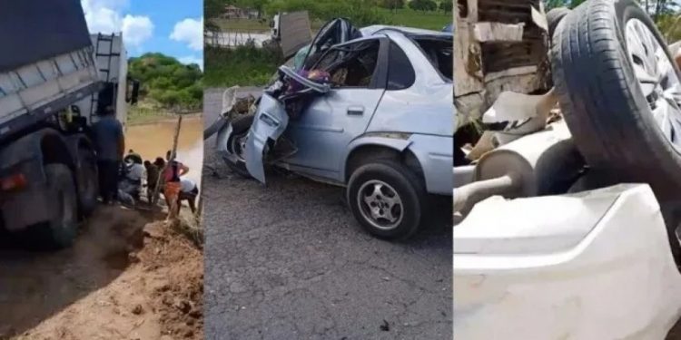 Ultrapassagem indevida foi a causa do acidente na BR-110 que deixou seis mortos na Bahia