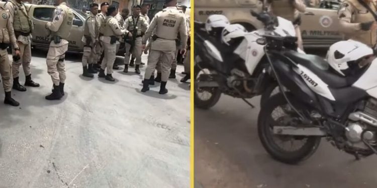 Dois policiais militares do motopratulhamento da 23ª CIPM são baleados por traficantes do CV em Trancredo Neves