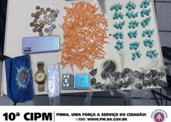 PETO da 10ª CIPM apreende drogas em São Francisco do Conde
