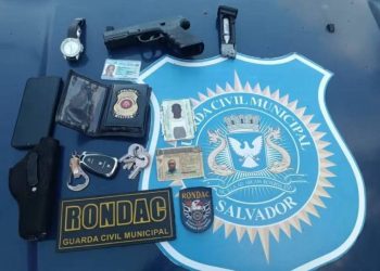 Jovem finge ser PM e é preso na Fonte Nova durante o Ba-Vi