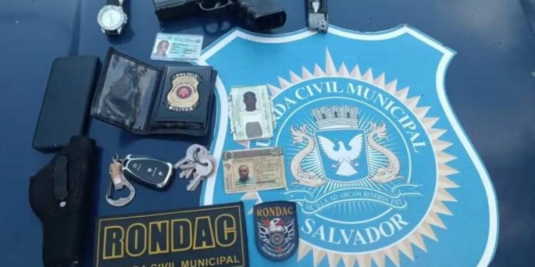 Jovem finge ser PM e é preso na Fonte Nova durante o Ba-Vi