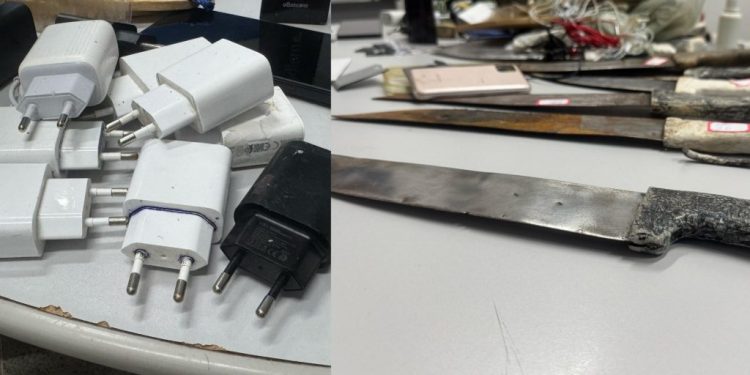 SOBERANIA CACAUEIRA: Pente-fino na cadeia de Itabuna apreende mais de 150 itens proibidos