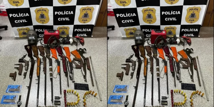 Polícia Civil encontra fábrica e comércio clandestino de armas no sudoeste baiano